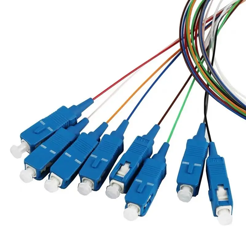 100 шт./лот Высокое качество оптовая цена FTTH PLC сплиттер 1X16 SC/APC SC/UPC SM 0 9 мм G657A1 1 м ПВХ