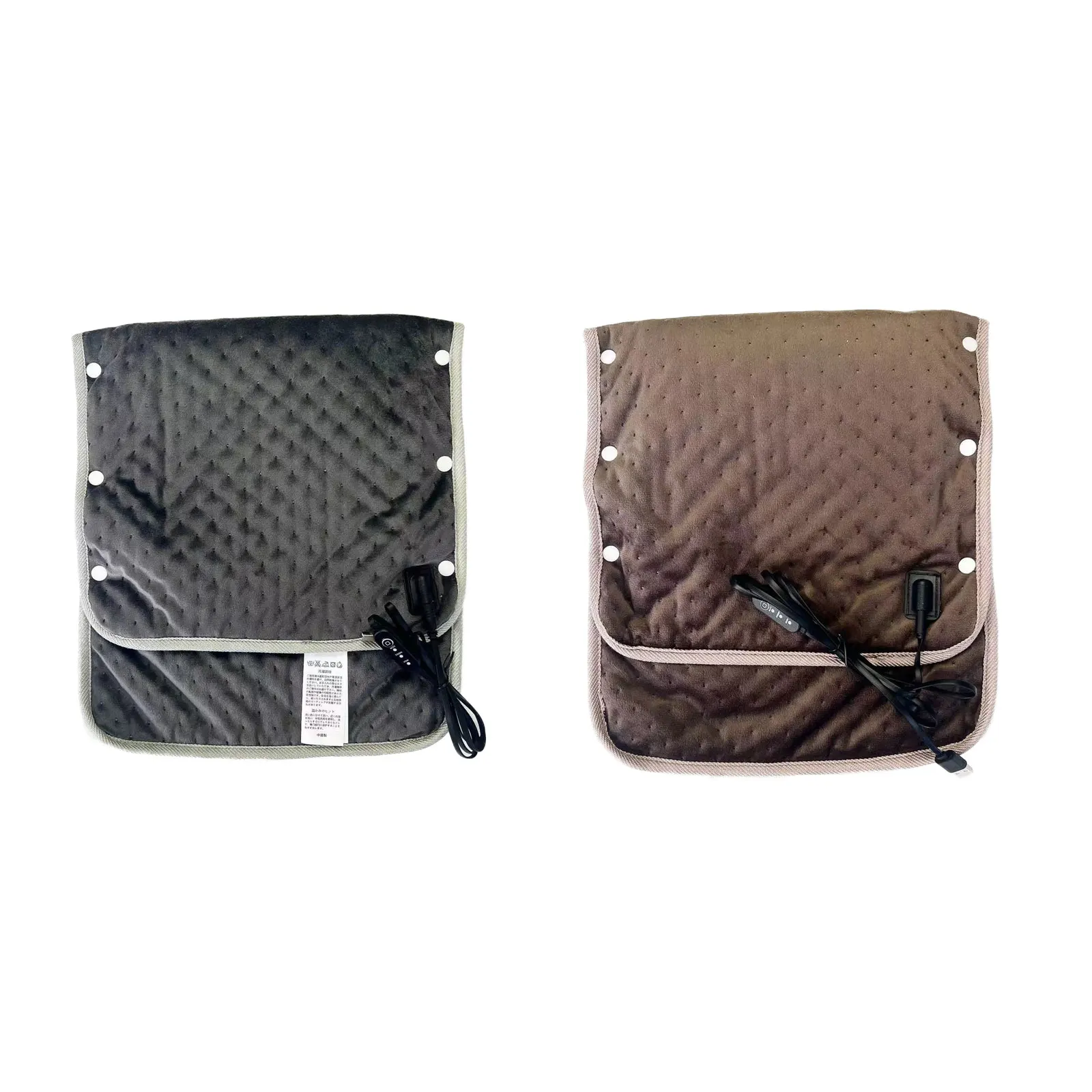 Нагревательное одеяло с питанием от USB 30x60 серого цвета - Универсальная зимняя