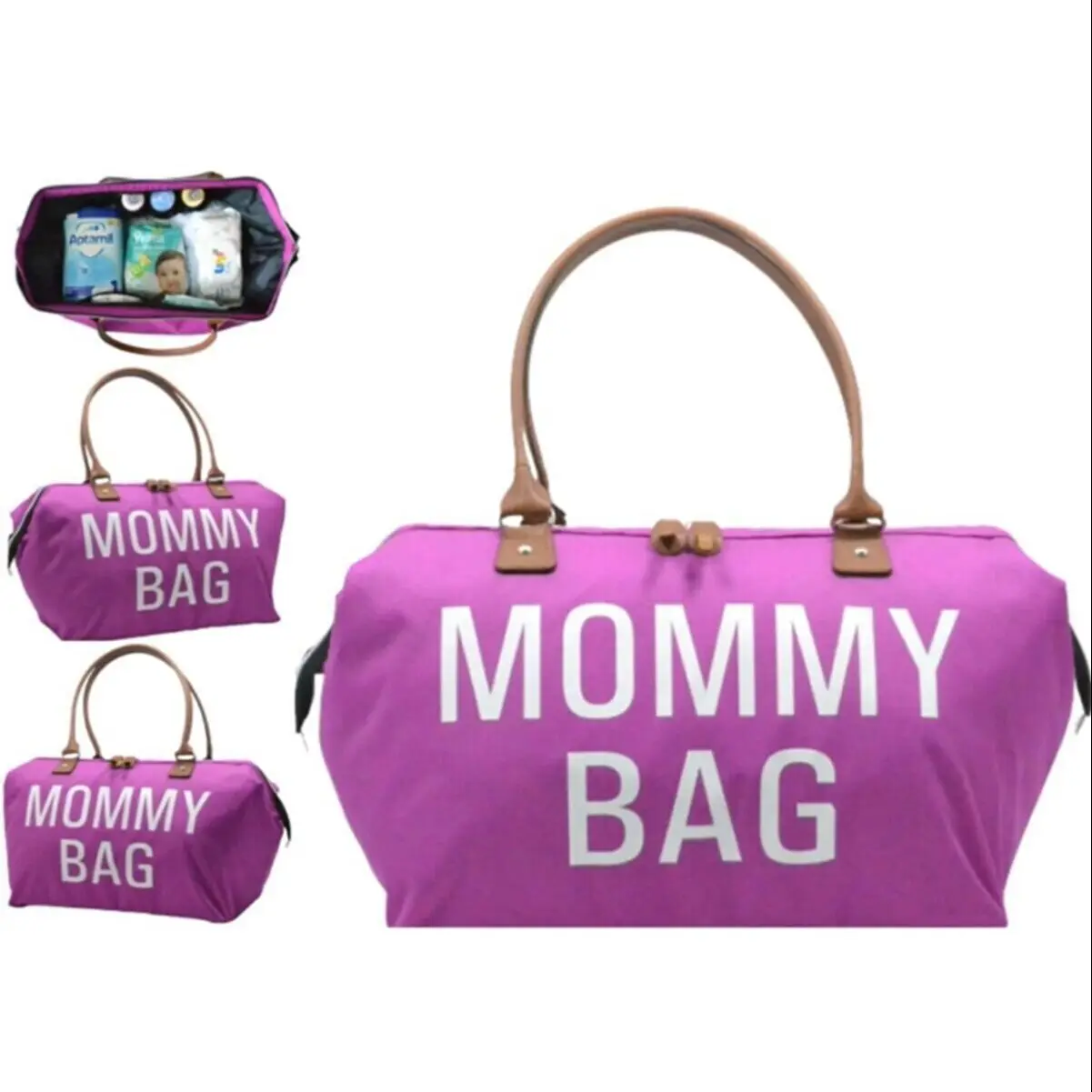 2022 MOMMY BAG Baby Care Bag Hospital and Functional Babies Organizer Daily, Travel Bag with Waterproof Fabric Thermal CHQ