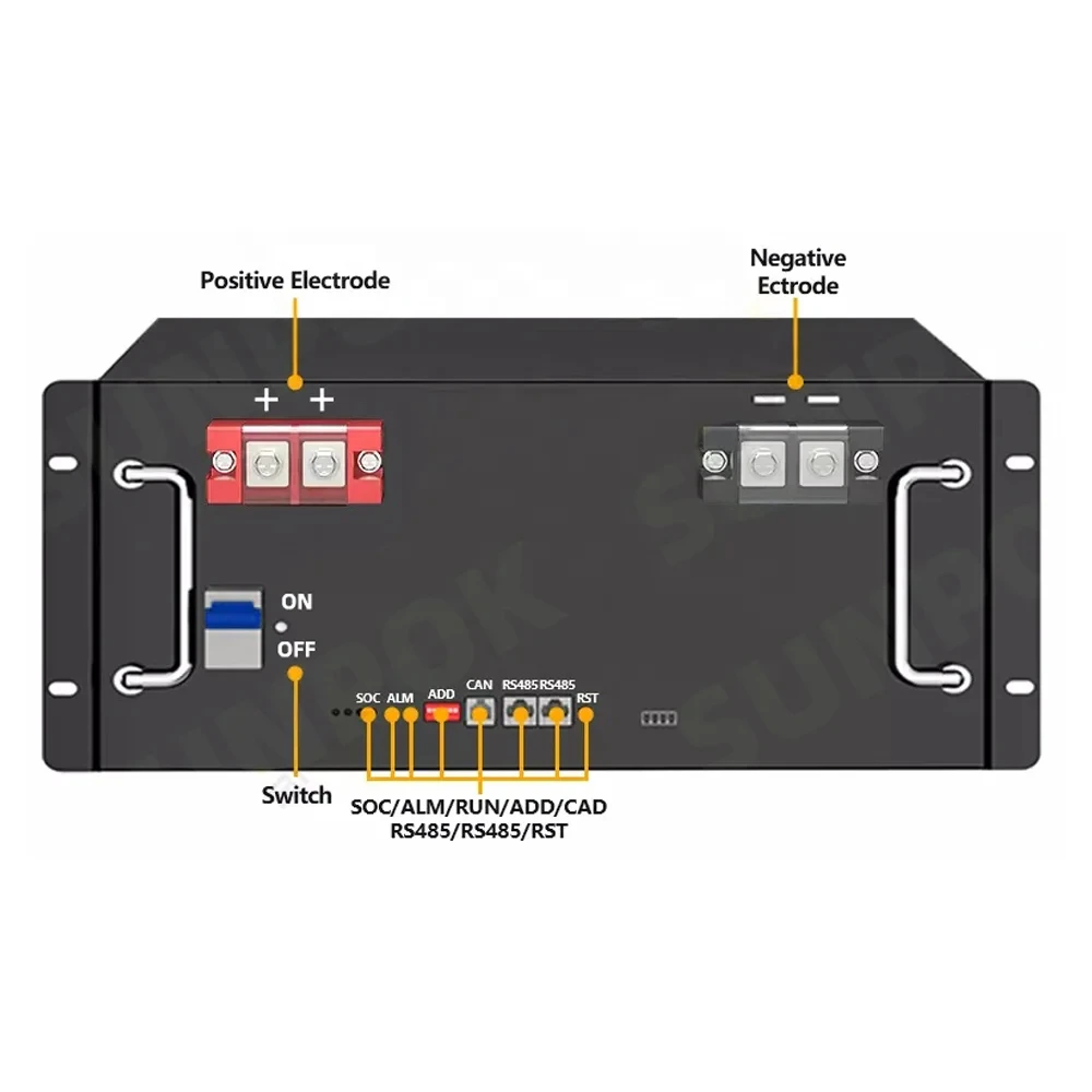 Сменная литиевая батарея Sunpok SP-48100-ZJ 51 2V 100Ah