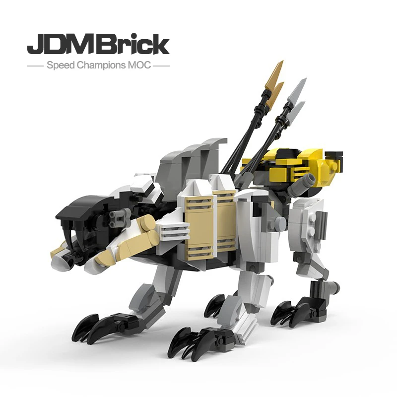 

MOC Building Block Set Sawtooth Beast Model Small Particle Assembly Children's Toy Gift