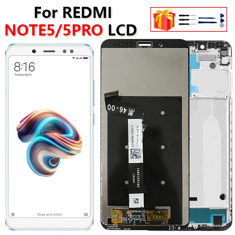 Оригинальный ЖК-дисплей для XIAOMI Redmi NOTE 5 дигитайзер Note Pro MEI7S MEI7 MEG7 экран запасные