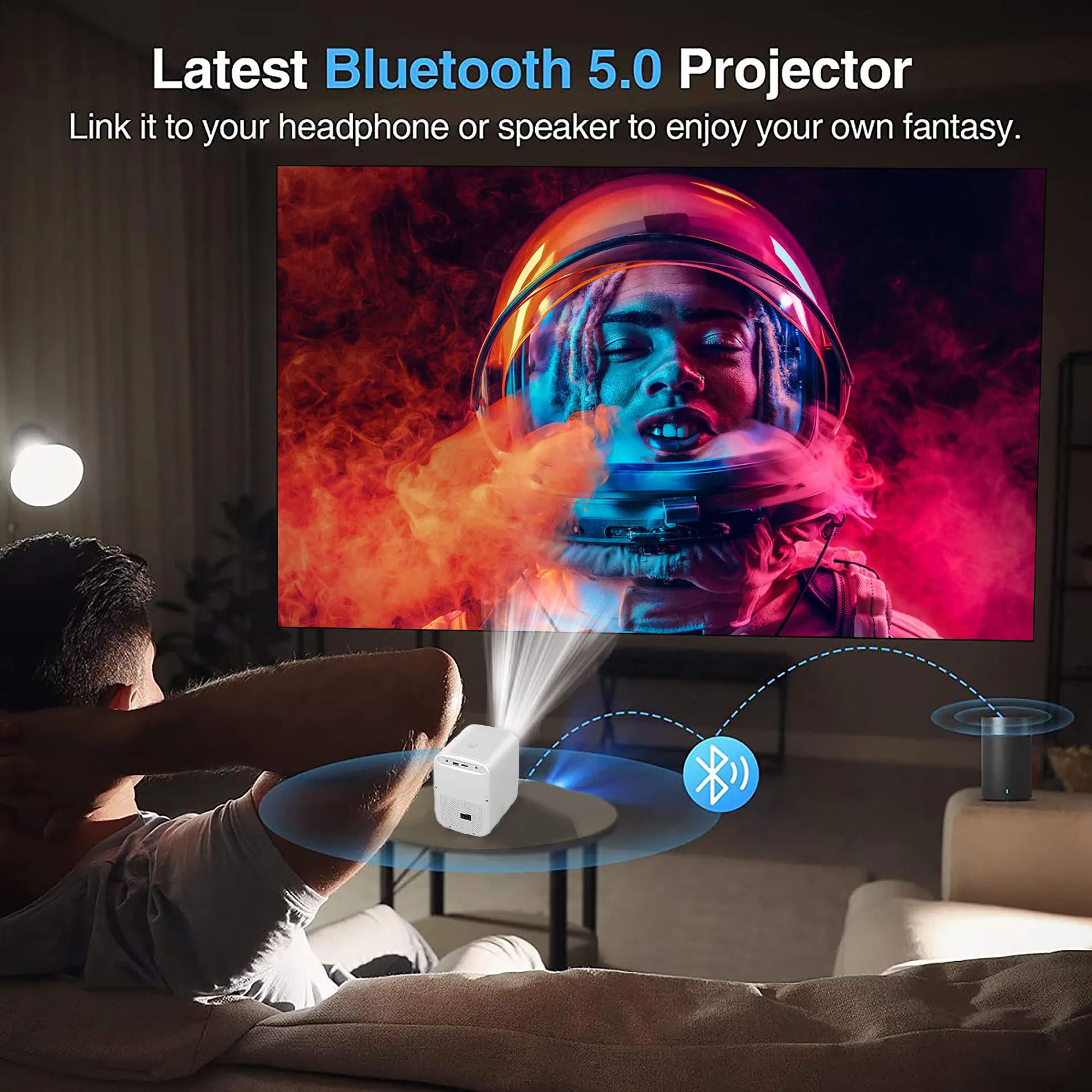 Everycom L8A L8W светодиодный проектор Full HD Домашний кинотеатр 6000 люмен проекторы WIFI