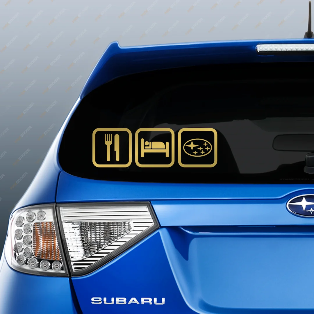 Наклейка на авто для SUBARU - Жизнь Субариста виниловая наклейка стикер стекло