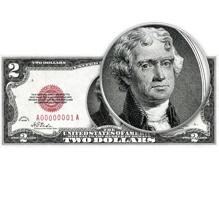 Банкнота США 2 доллара 1928 года копия арт. 19-8760 |