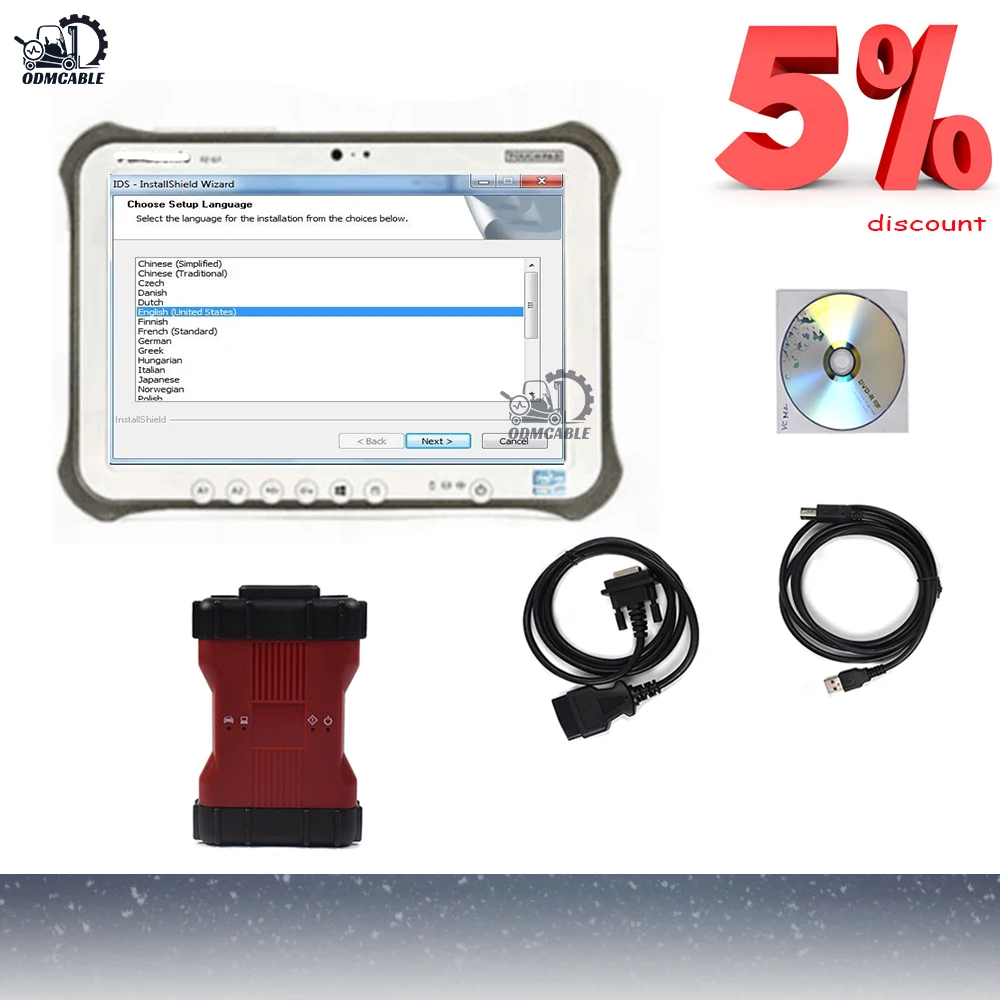 Автомобильный диагностический сканер OBD с FZ G1 WIFI Vcm2