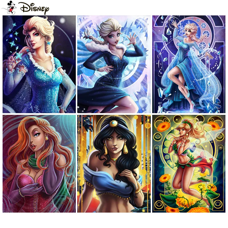 

Алмазная живопись «сделай сам» Disney 5D, вышивка крестиком, «мультяшная принцесса Тигр», домашний декор, инкрустация стразами, вышивка