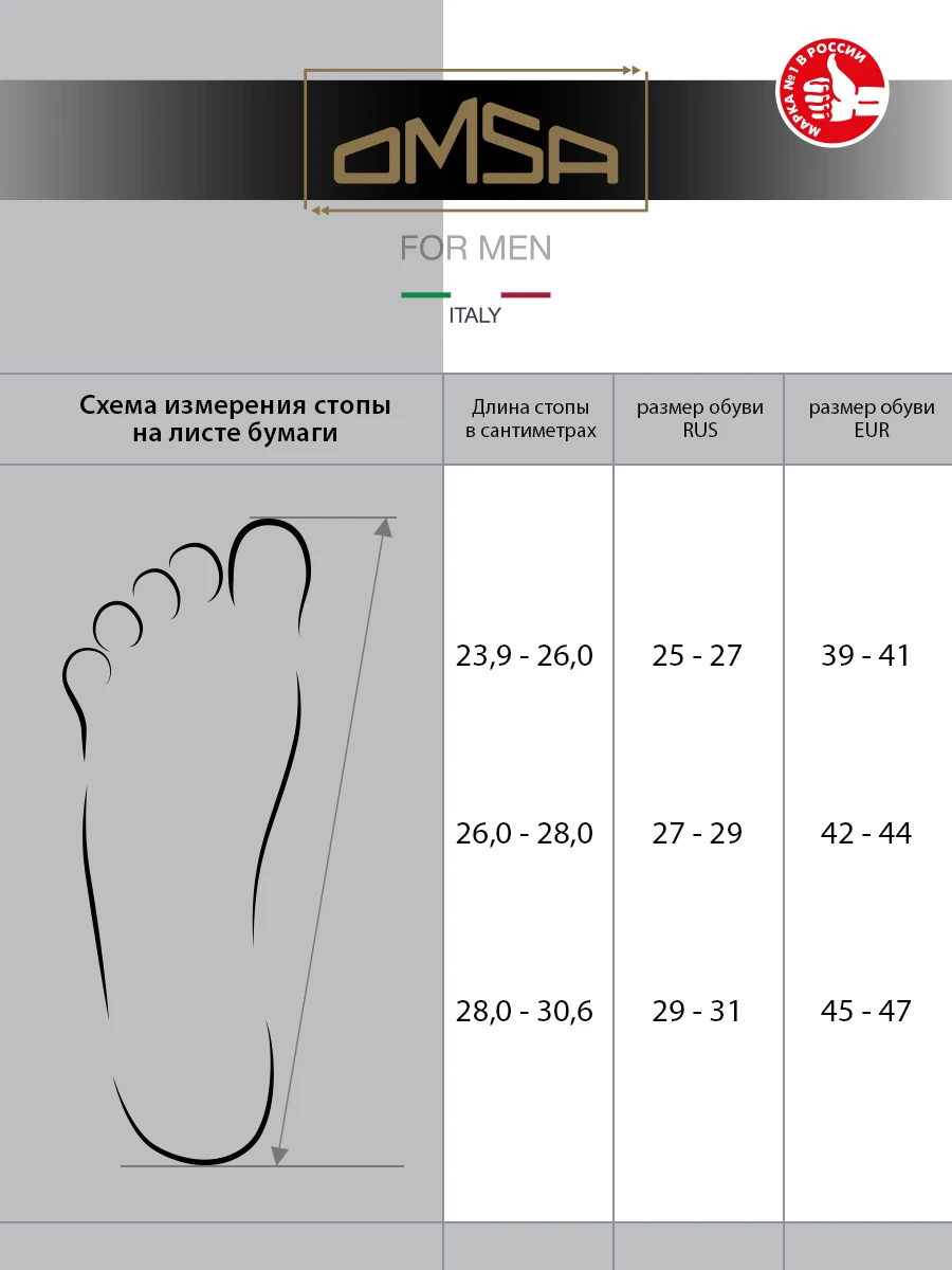 Носки мужские OMSA ECO 402 набор 5 пар короткие спортивные из хлопка - купить по