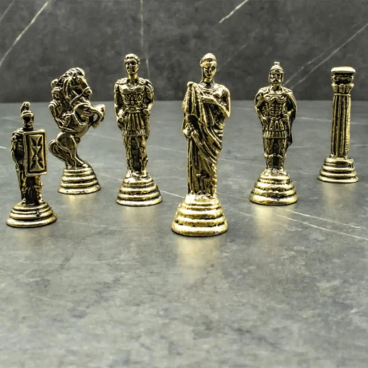 Ancient Persian Chess Set Mythological Stones Zinc Alloy Metal Material For Have Good Time Only Stone No Board