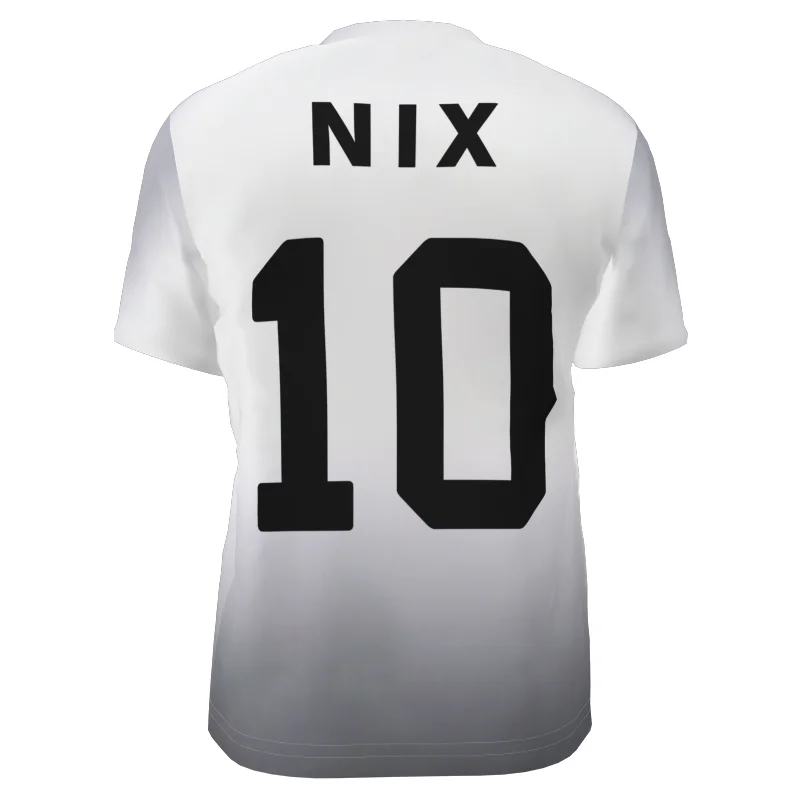 Футболка с этикеткой Bo Nix выполненная на заказ модная футболка портретом Chapman