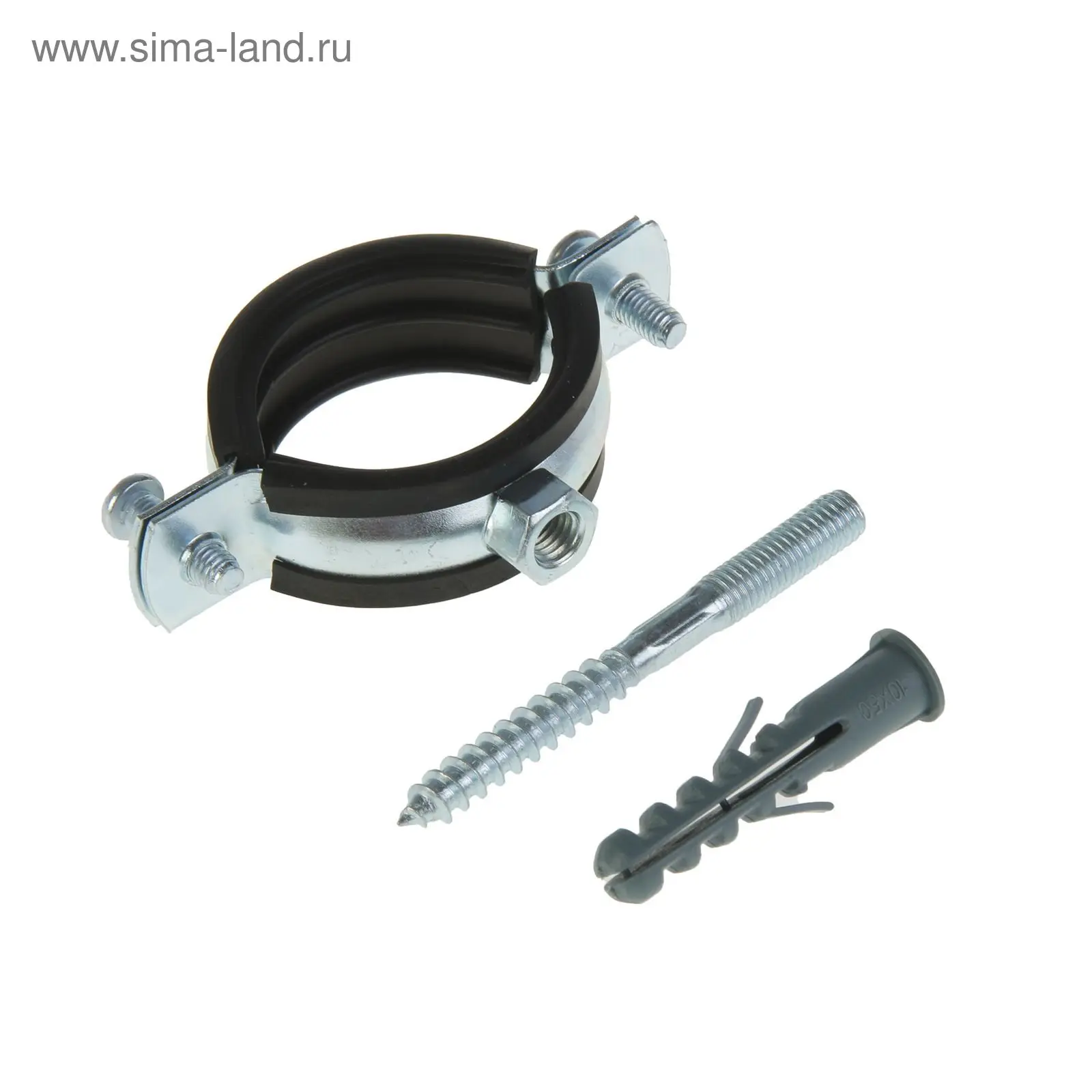 Хомут сантехнический TAEN, 1 1/4", 38-43 мм, в комплекте шпилька сантех ...