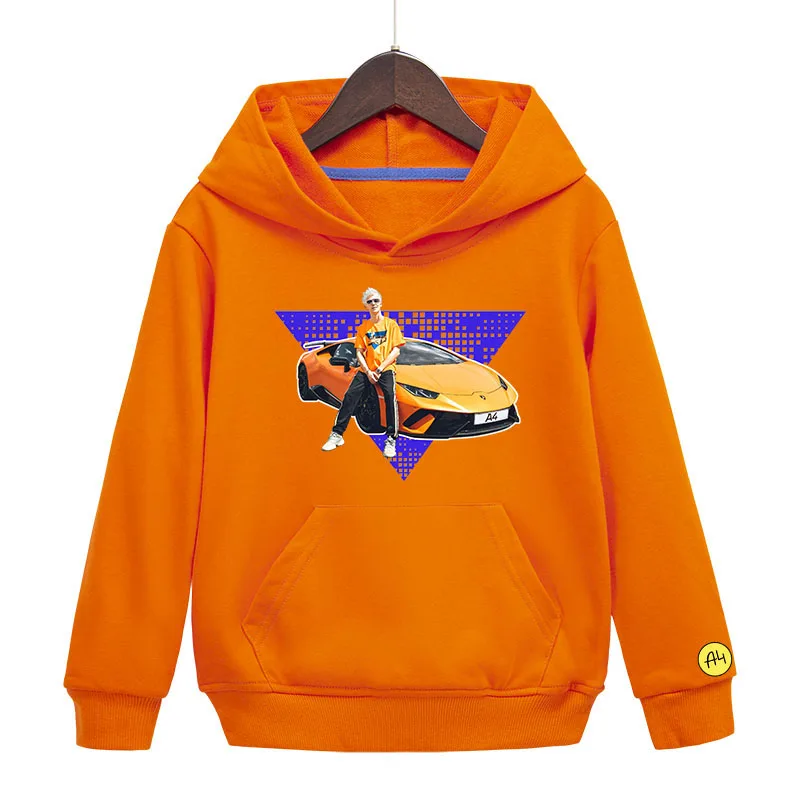 

Детские толстовки с капюшоном Merch A4 Lamba, свитшоты с капюшоном в стиле хип-хоп для мальчиков и девочек, осенняя повседневная детская толстовка, одежда, топы