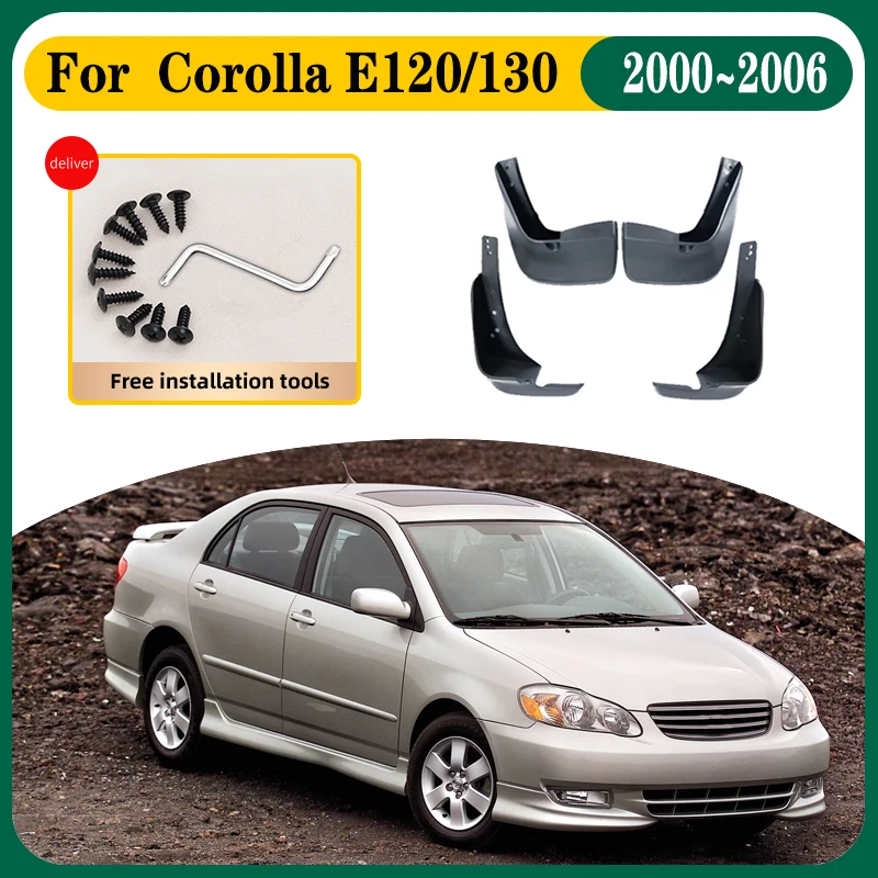 Автомобильные брызговики для Toyota Corolla E120 E130 2000 ~ 2006 авто на крыльях автомобильные