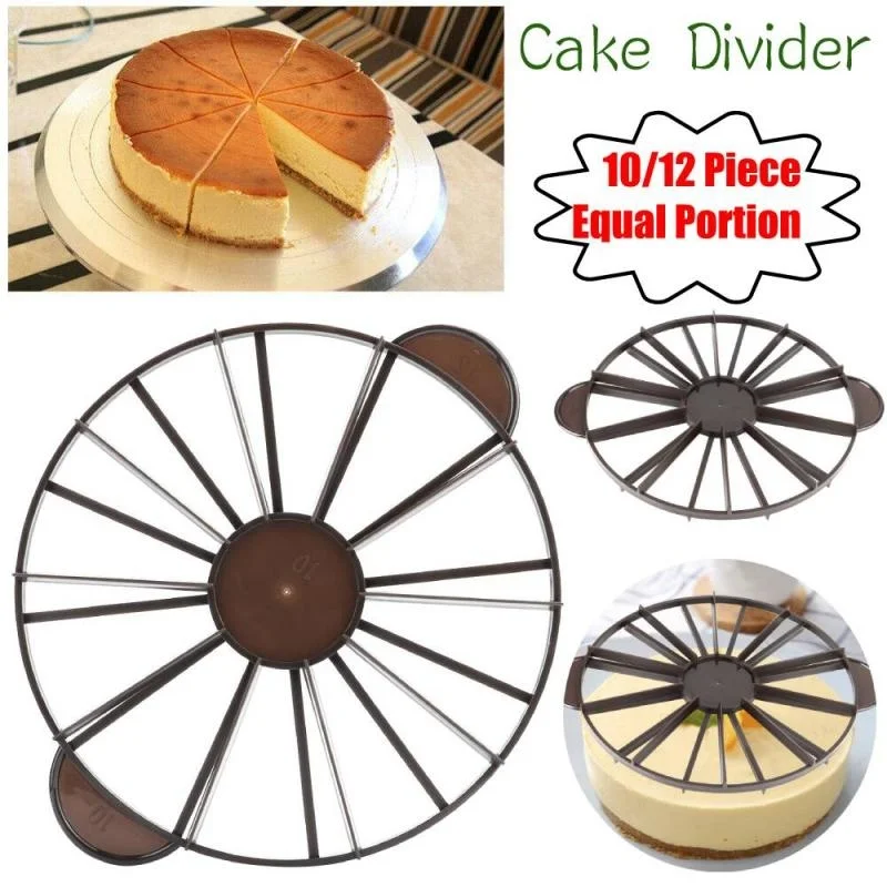 

Bread Bakeware Marker Equal Portion Cake-Divider 10/12 Piece Slicer Slice Round Cake Cut DIY Bakeware Kitchen Cooking Tool