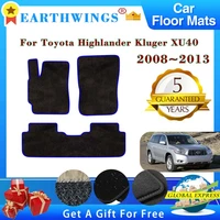 car floor mats for toyota highlander kluger xu40 20082013 rugs panel footpads carpet cover pad anti slip foot pads accessories