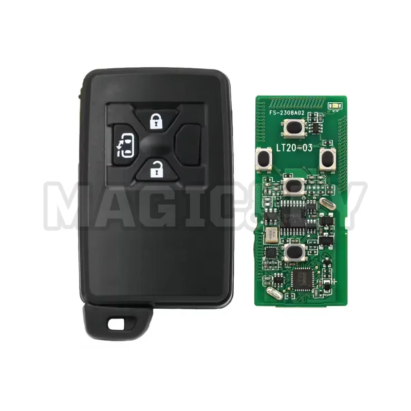 Фото Lonsdor LT20-03 5-кнопочный смарт-ключ с платой PCB 8A+4D для Toyota Subaru, поддержка регулируемой частоты 0780 0500 0091 6221 4610 6230 0010 №4