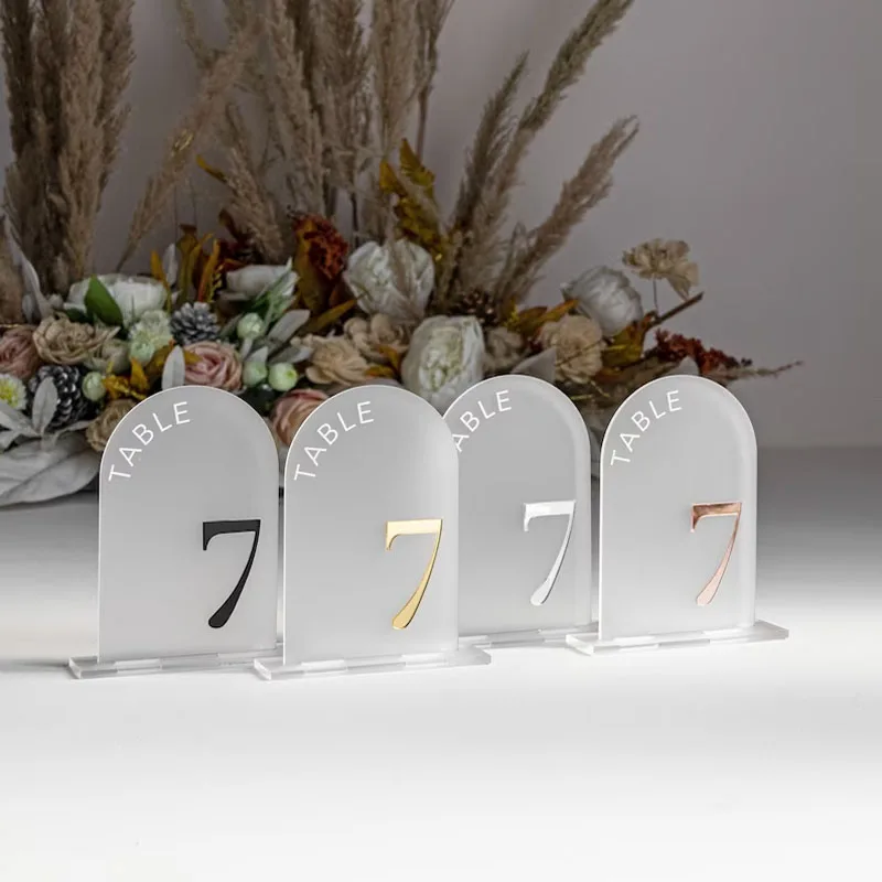 

Frosted Acrylic Arch Table Numbers Frosted Acrylic Sign Arch Table Numbers Wedding Table Decor Wedding Signage For Wedding Decor