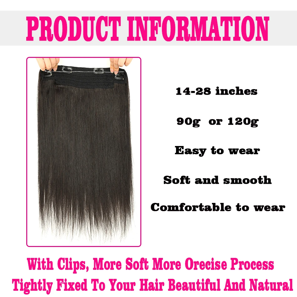 Audelami прямые накладные волосы на заколке наращивание лески натуральные