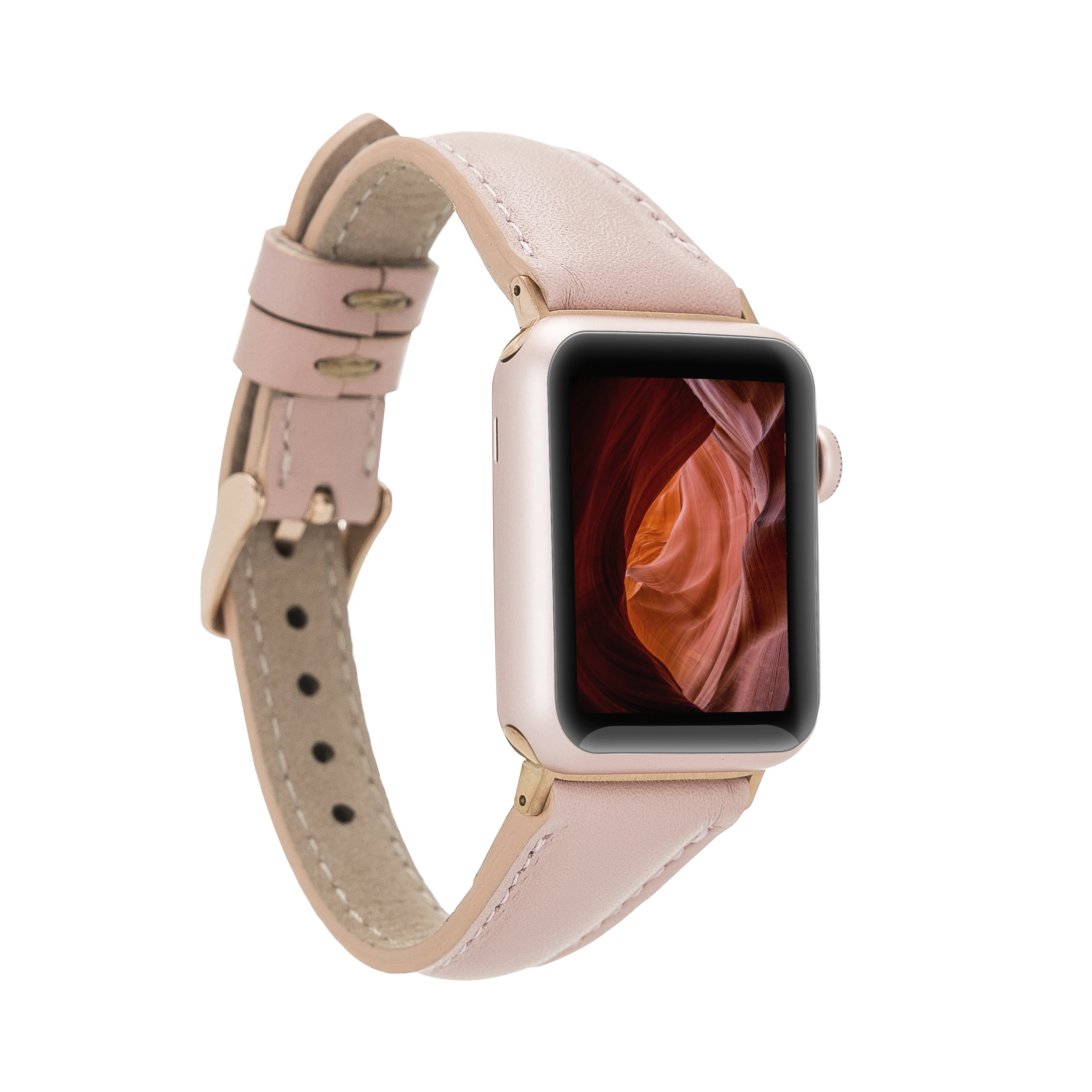 

Тонкий ремешок из натуральной кожи для Apple iWatch 38-40-41-42-44-45 мм