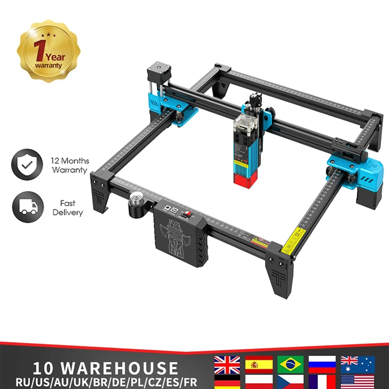 

Laser Engraving Machine TTS-5515W/40W/80W Metal Laser Engraving Machine CNC Router Wood Leather Metal Cutting Machine