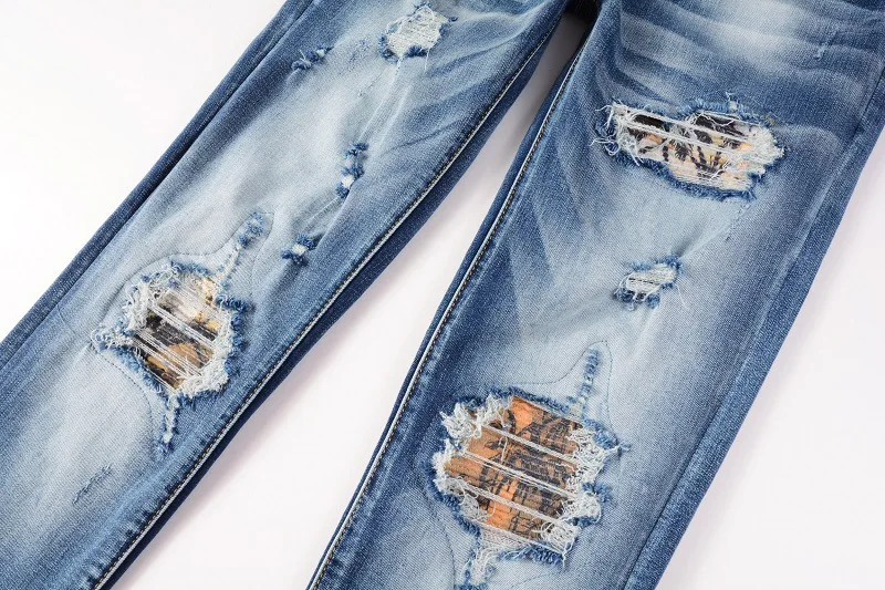 2022 Autumn Fashion Brand Retro Hole Jeans Men Pants Cotton Denim Trouser Male Plus Size Quality Vaqueros Hombre Dropshipping