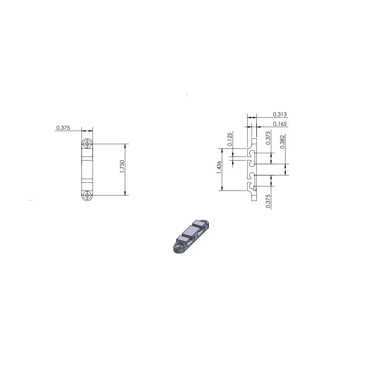 Ретейнер для бас-гитары HIPSHOT 4 струны 2SR-04G золото |
