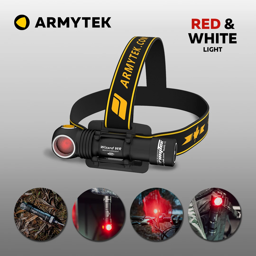 Налобный фонарь Armytek Wizard C2 WR Magnet USB (F06901W / F06901C) мультифонарь 3 в 1 + аккумулятор 18650 Li-Ion