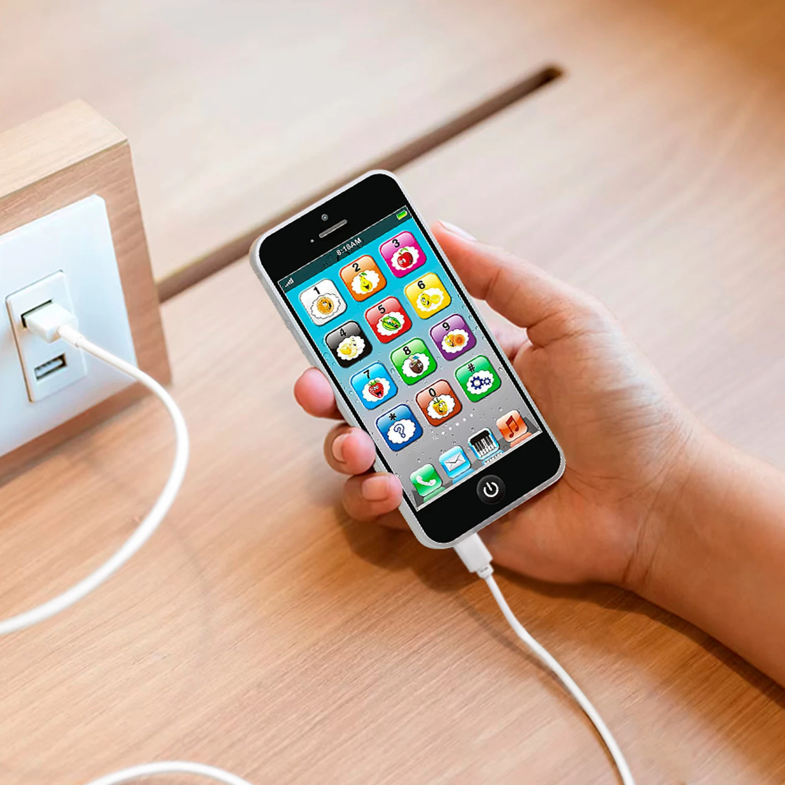 Мобильная игрушка для изучения английского языка детей с USB-кабелем