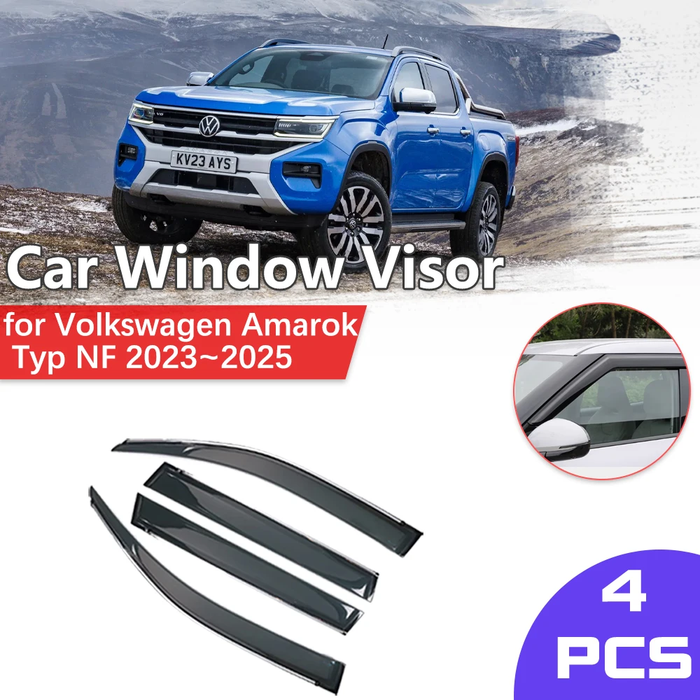 Автомобильный оконный козырек для Volkswagen VW Amarok Typ NF 2023 ~ 2025 дождевик бровей
