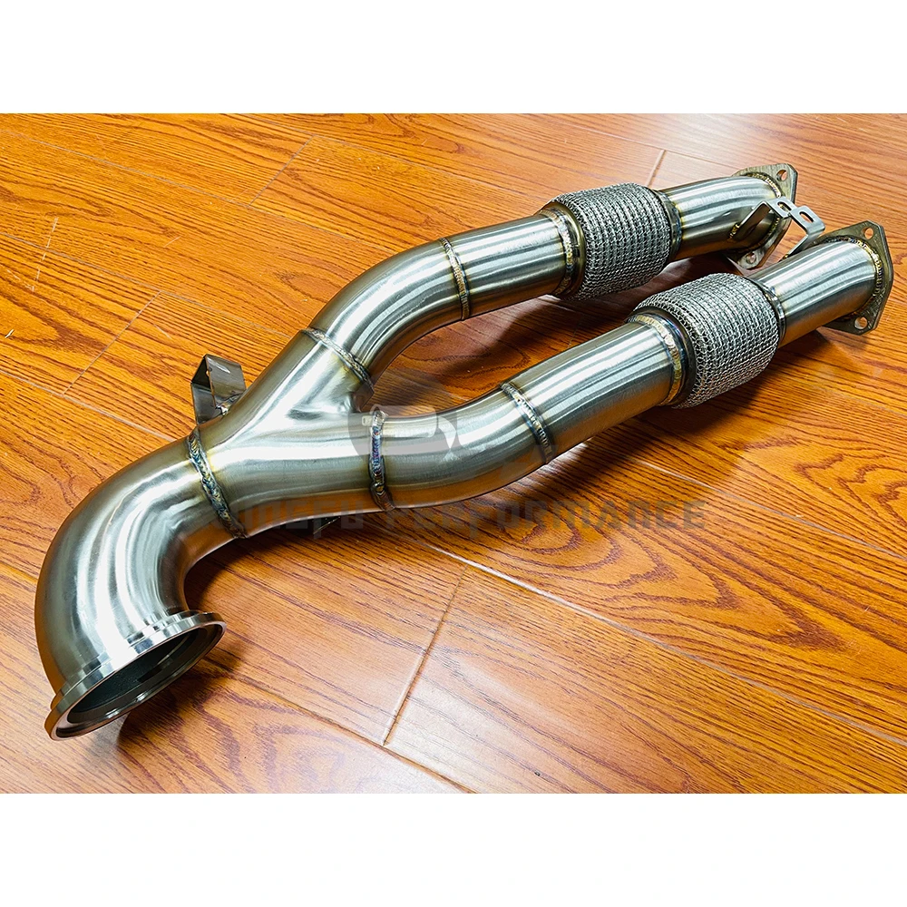 KUNGFU PERFORMANCE Stainless Steel 304 Catless AU DI RS3 8V 2017+ 2.5 Downpipe