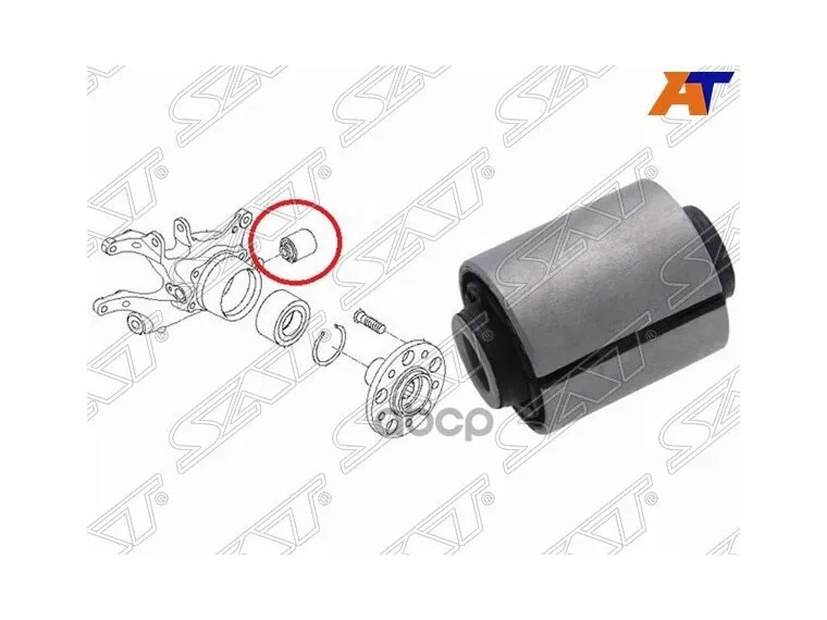Сайлентблок Задней Цапфы Hyundai Ix35/Tucson 10my 2009- Sat арт. ST-55216-2S200