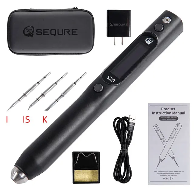 SEQURE S20 Nano Soldering Iron Support PD/QC Power Supply Compatible With C115 Solder Tips For Precision Electronic/Phone Repair 2