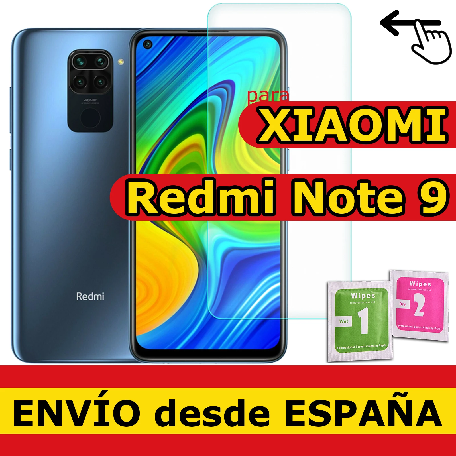 Pellicola Salvaschermo In Vetro Temperato Per Xiaomi Redmi Note 9 Qualità Premium 9H 0.33Mm