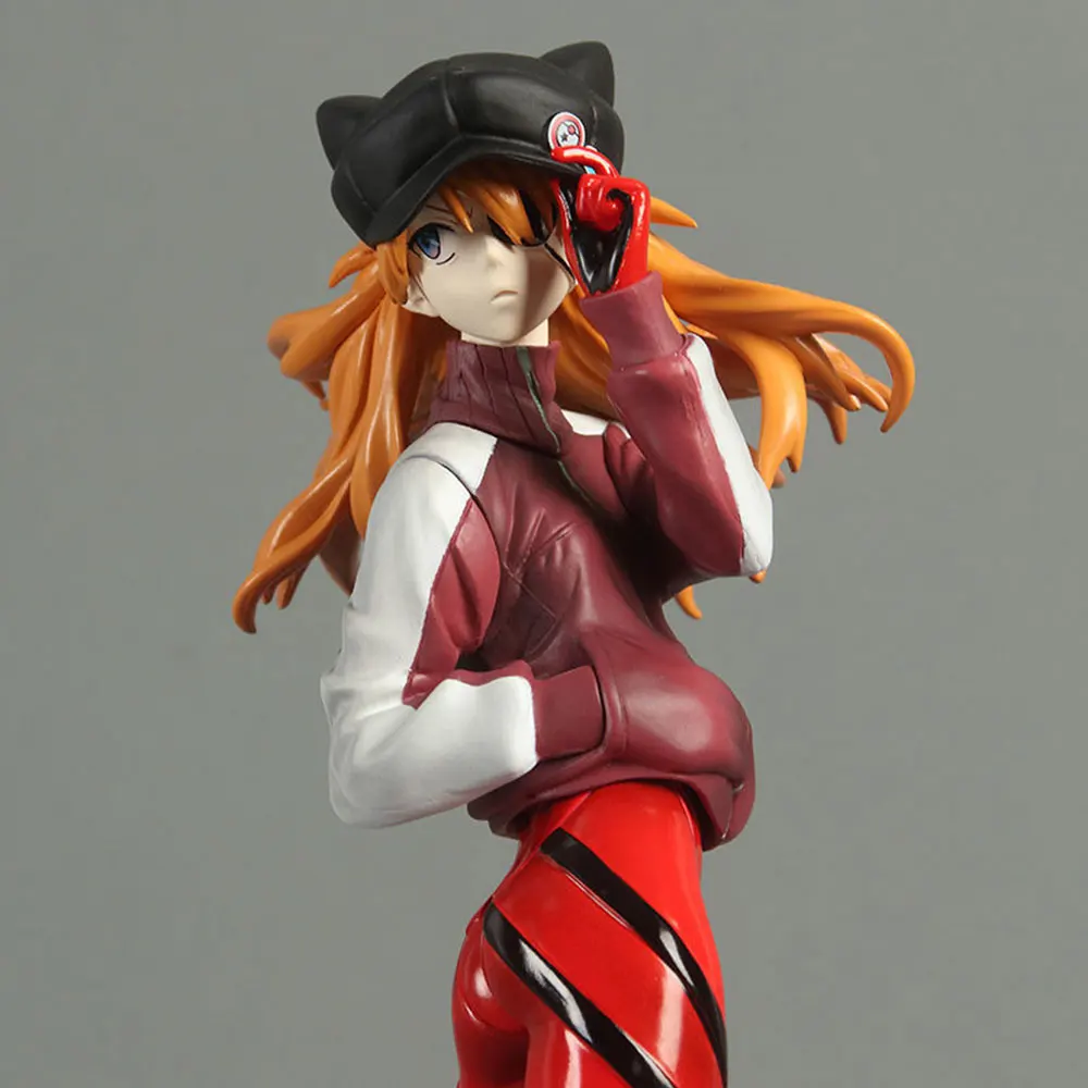 

24cm Anime EVA Figure Asuka Langley Soryu Figurine Action Toys PVC Model Doll Collectible Decoration Toys For Children Kid Gift