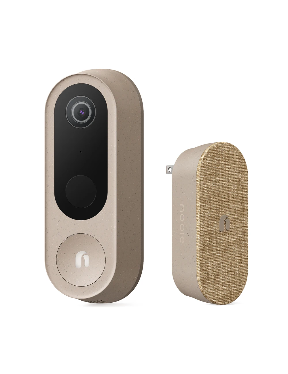 

Nooie Wireless Doorbell Cam 2-Way Audio 1080P Video 140° Lens Battery Powered Motion Detection Security Alerts