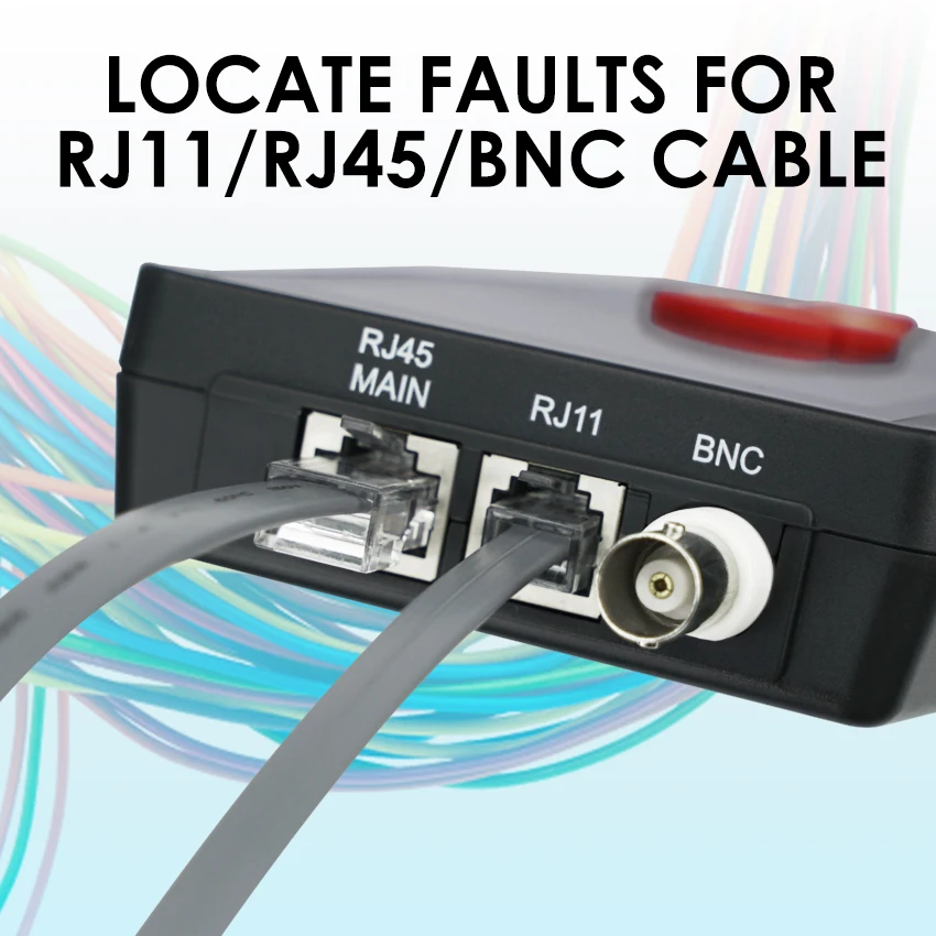 Ручной кабельный тестер RJ45 RJ11 BNC POE PING Коаксиальный сетевой провод Трекер Ethernet