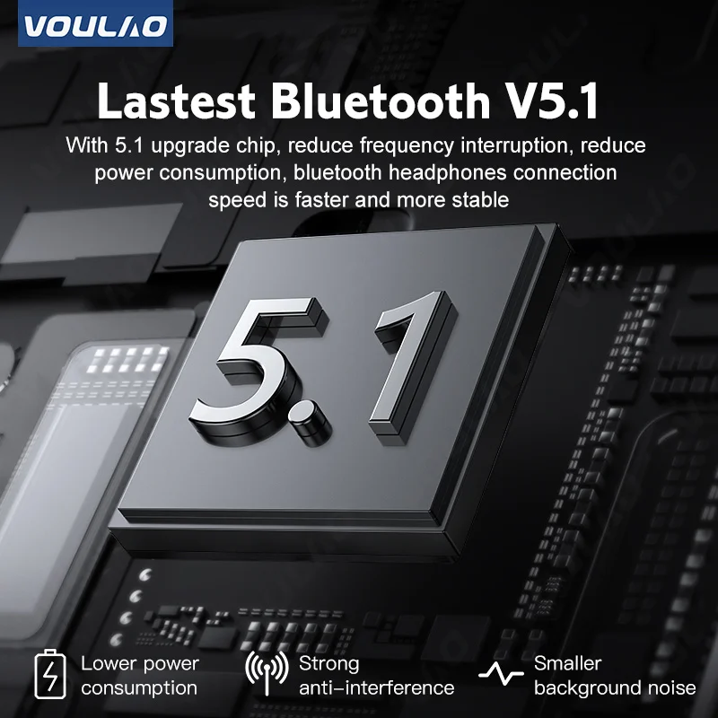 Беспроводные наушники с микрофоном Bluetooth 5 1 шумоподавление длительный режим