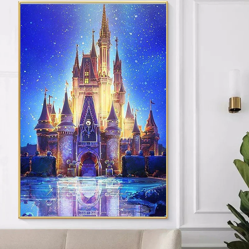 Настенная картина с изображением Замка Золушки из Диснея