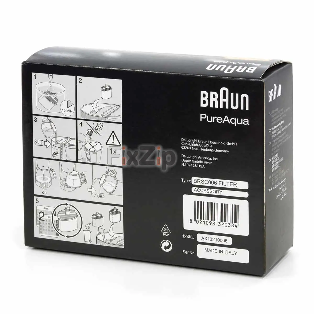 Фильтры для воды PureAqua кофемашин Braun |