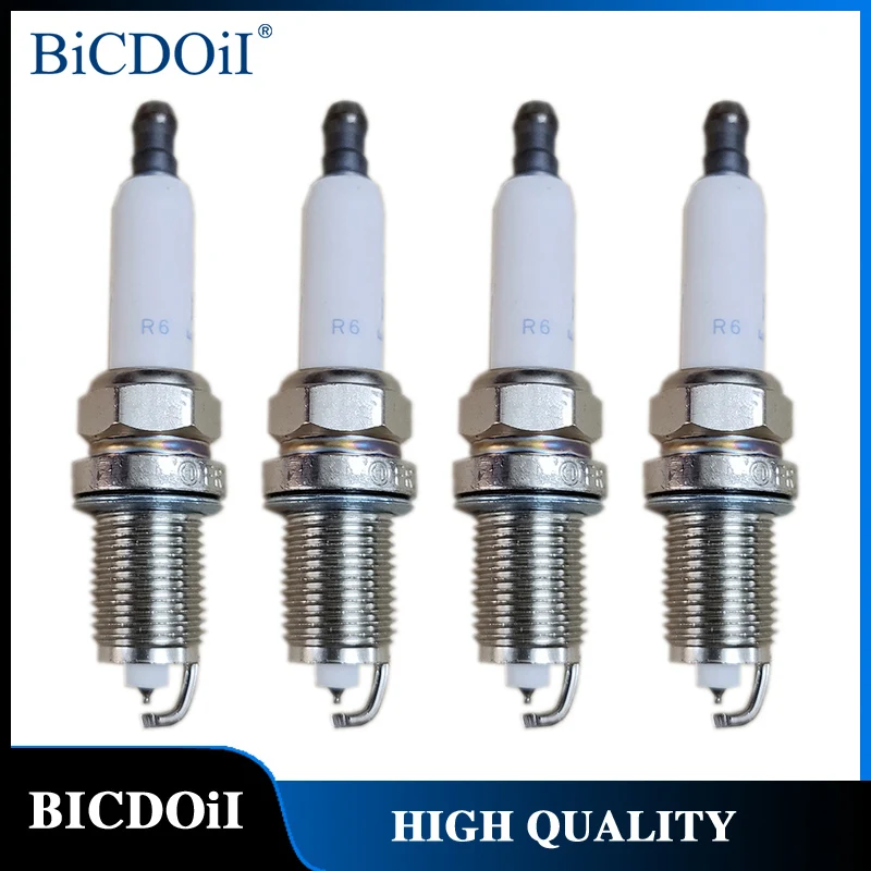 

BICDOII 12122158252 FR7KPP332 4/6Pcs Iridium Spark Plug For BMW 550i 650i 750Li 535i 528i xDrive X1 X5 1 3 5 6 7 Series Audi A6