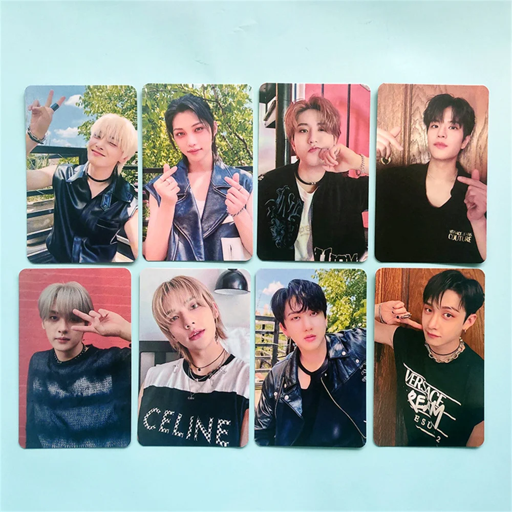 

8 шт. детский альбом Kpop Stray Maxident Photocards Skzoo LOMO Card Set 8 шт. Hd фото веера подарки Bang leeзнаем ChangBin Hyunjin Han