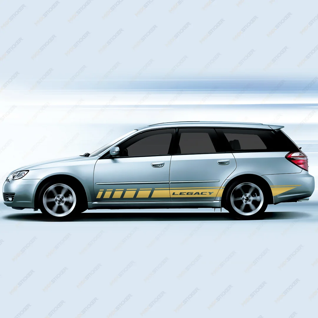 Комплект наклеек на борта SUBARU LEGACY виниловые наклейки тюнинг бесплатная доставка