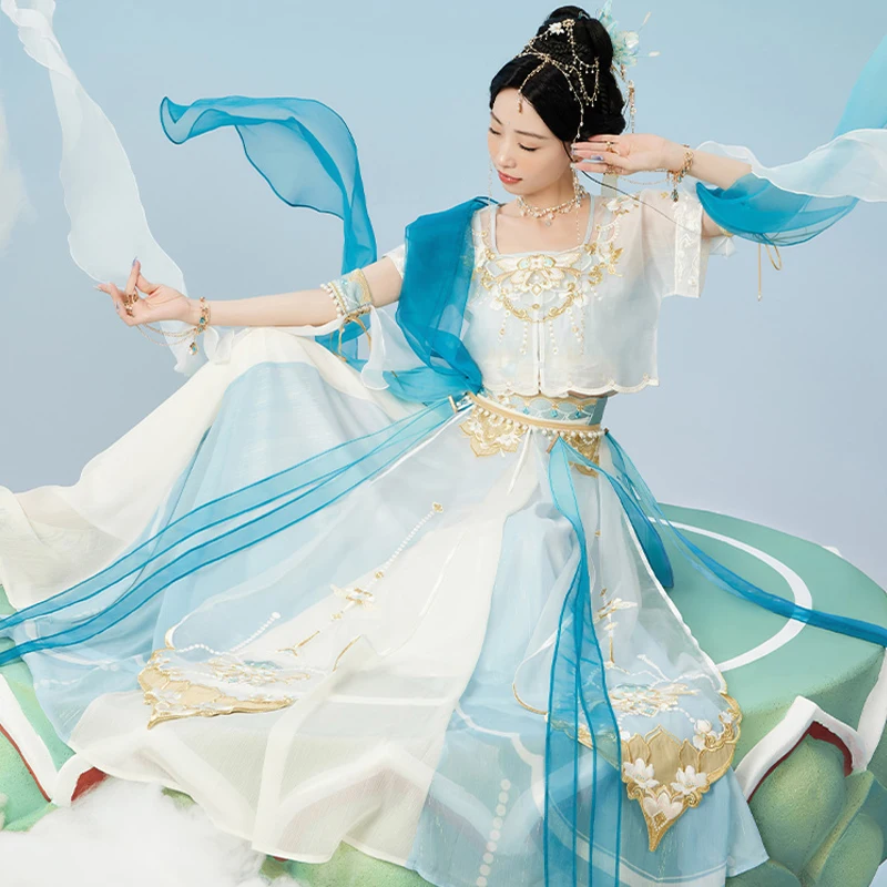 Женское сказочное платье Dunhuang в стиле династии Тан китайские народные