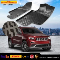 3D Car Floor Liner For Jeep Grand Cherokee 2011-2021 Waterproof Special Foot Pad Fully Surrounded Mat Accessories Rugs Non-slip