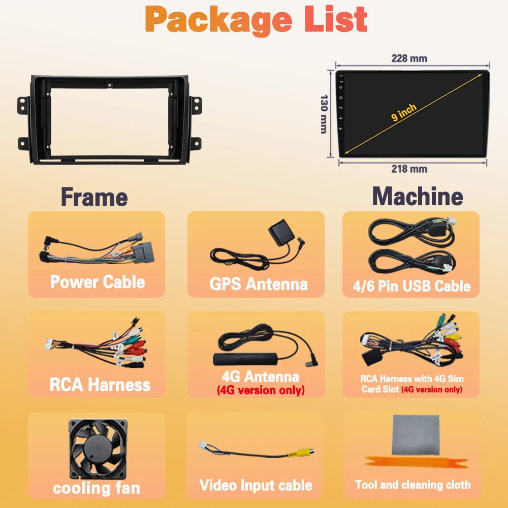 Автомагнитола на Android 13 для Suzuki SX4 2006 - 2013 Fiat Sedici 2005-2014 мультимедийный плеер