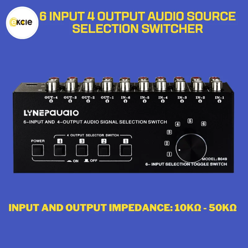 

6 In 4 Out Audio Frequency Select Shift Device\Distribute Device\Audio Frequency Shift Device Output Switch Control Able To Out