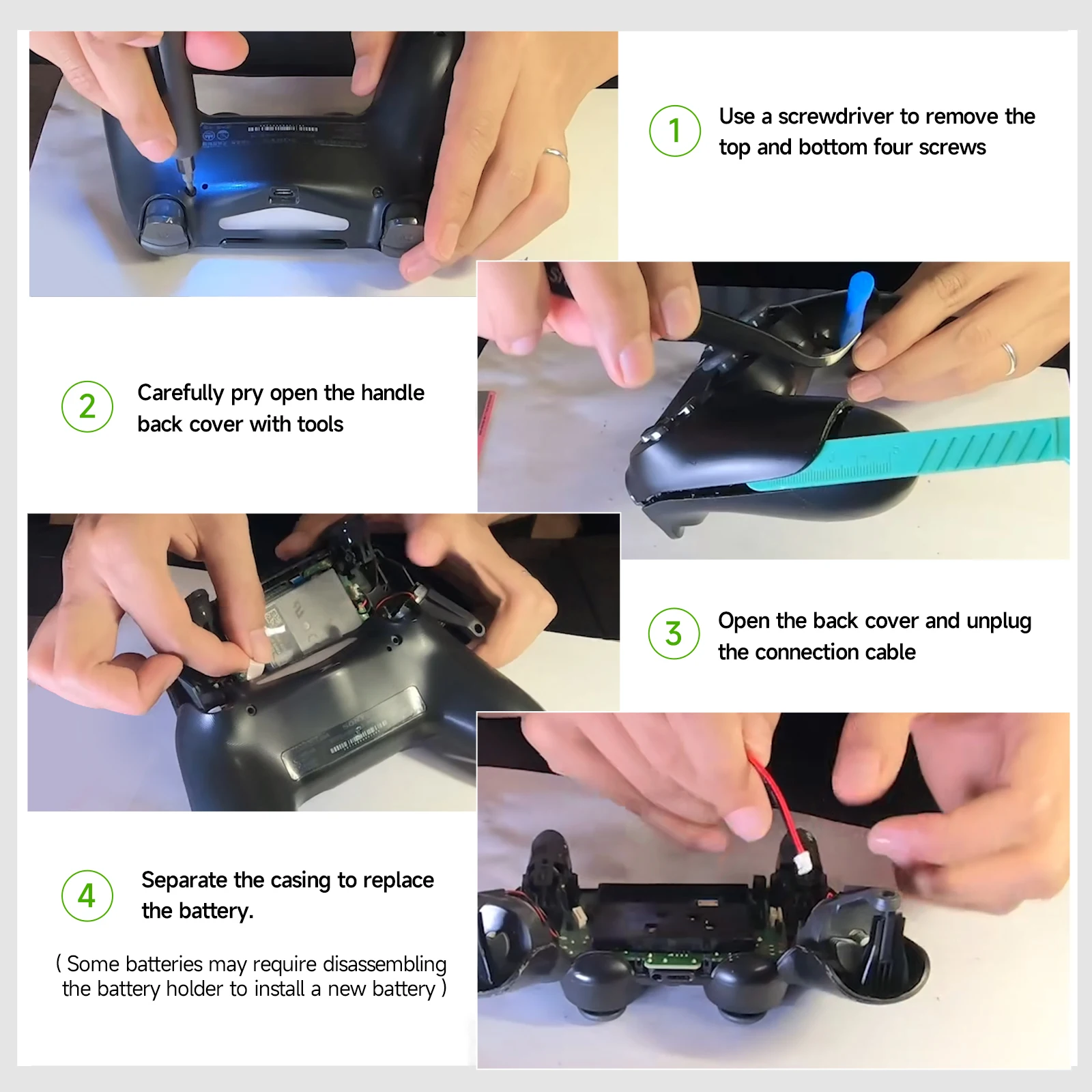 Аккумулятор PALO 2000 мАч для беспроводного геймпада Sony PS4PS4 Pro (модели CUH-ZCT1E, CUH-ZCT1U, CUH-ZCT2 или CUH-ZCT2U) – замена батареи (art.: 3920d8a99fe8f) - 3920d8a99fe8f