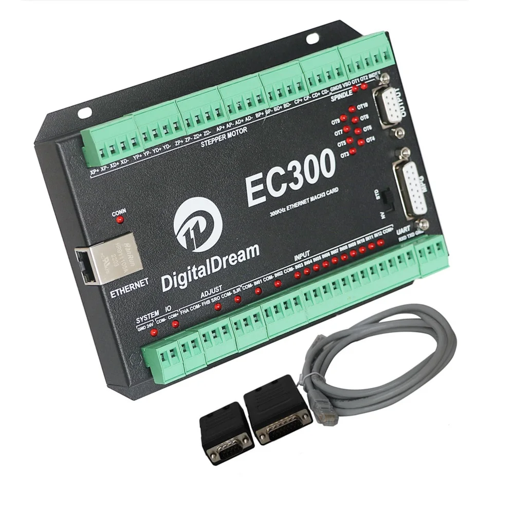Digital Dream Mach 3 CNC Controller EC300 3Axis Breakout Board With Ethernet Communication For Wood CNC Router