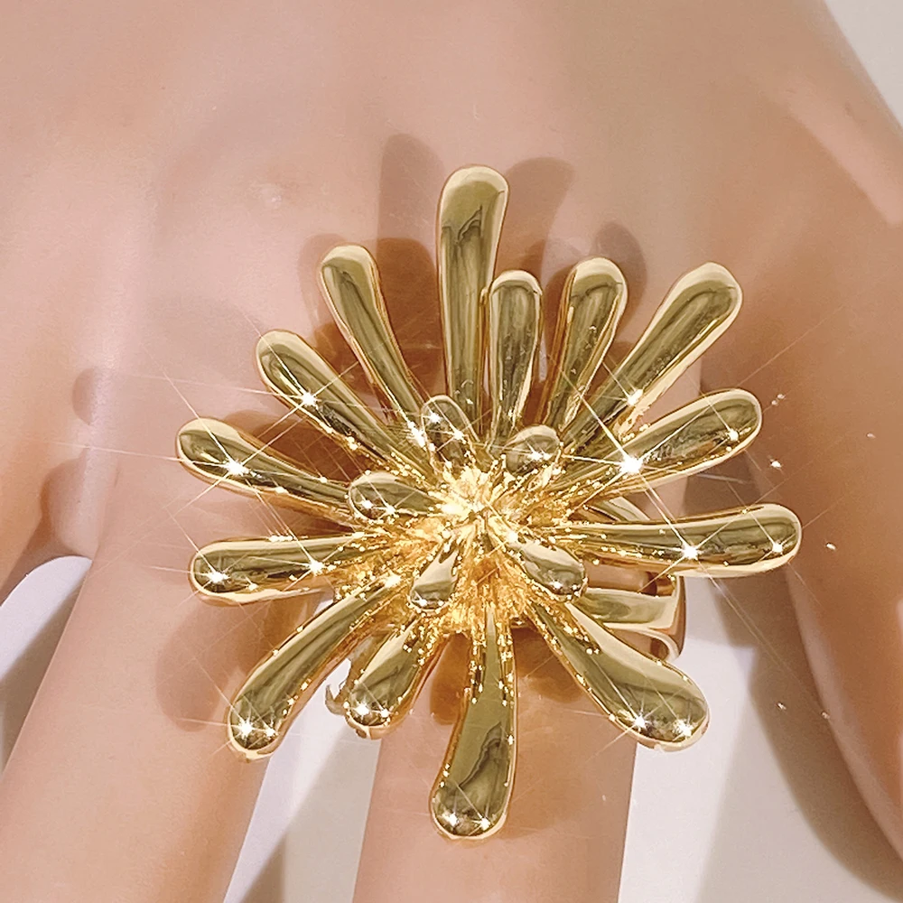 

Лидер продаж 2022, женские кольца неправильной формы, позолоченные серьги, ювелирные изделия, бразильские Свадебные кольца, бесплатная доста...