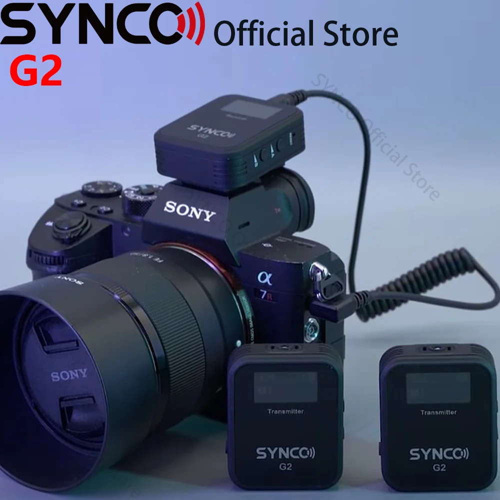 Беспроводной микрофон Synco G2 A2 для ПК, смартфонов, камер Canon, Nikon, Sony, Fujifilm, LUMIX, GH, аудио, студийный беспроводной микрофон